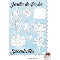 9 TAMPONS SUCCULENTES JARDIN DE POCHE par l'Atelier de Caroline {attributes}